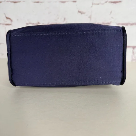 KATE SPADE NEW YORK Navy Nylon 7” Mini Satchel Tote Bag Y2K 90’s Purse Vintage - Picture 6 of 15
